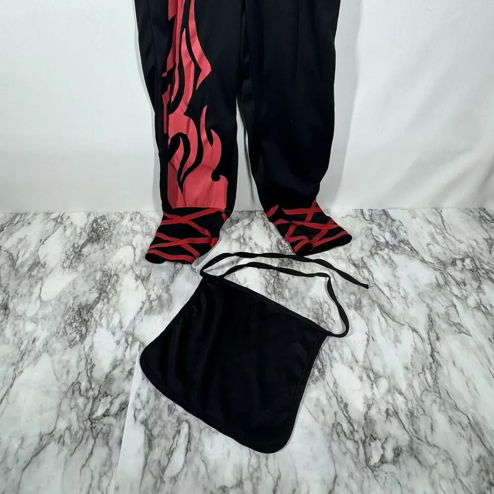 Spirit Halloween Stealth Ninja Costume Small 6-8 Child Martial Arts Jumpsuit